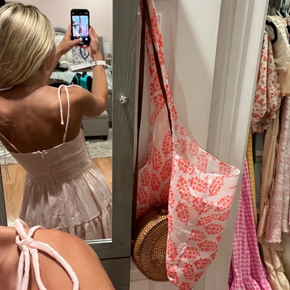 Pastel Pink Francesca’s Tie Strap Dress - Picture 4 of 4